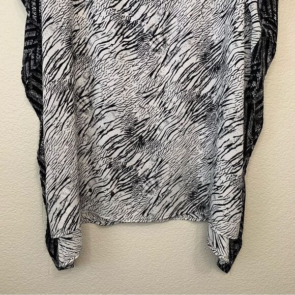 Chico’s Taffy High-Low Caftan Sleeve Tunic Kimono - Picture 5 of 12